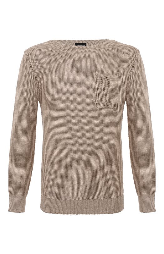 Свитер изо льна и хлопка Giorgio Armani 3DSM21/SM23Z Бежевый  3DSM21/SM23Z