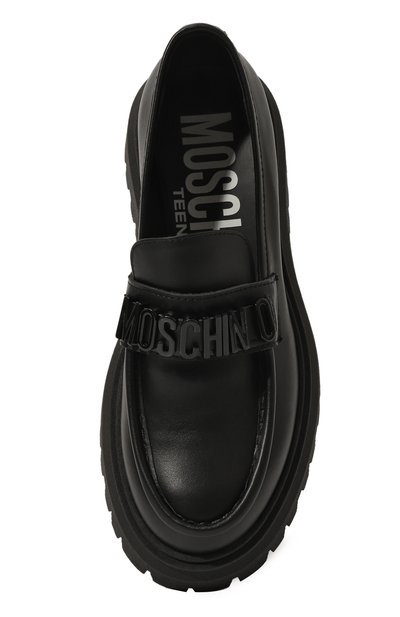 Кожаные лоферы MOSCHINO, арт. 78747/VAR1/28-35, фото 4