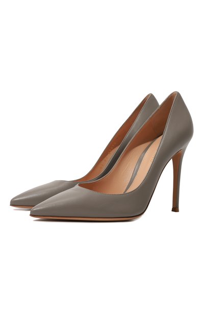 Женские кожаные туфли gianvito 105 GIANVITO ROSSI, арт. G28470.15RIC.NAPGREY