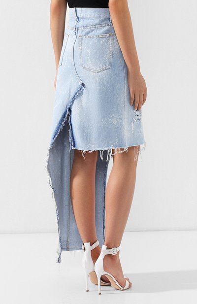 Джинсовая юбка FORTE DEI MARMI COUTURE голубого цвета по цене 33750 руб., арт. FDMC SS19 6248, фото 4 Джинсовая юбка FORTE DEI MARMI COUTURE, арт. FDMC SS19 6248, фото 4