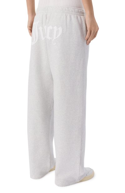 Хлопковые брюки sporty & rich x juicy couture SPORTY AND RICH, арт. PA055716692GY03/JUICY EMBLEM WIDE SWEATPANT, фото 4