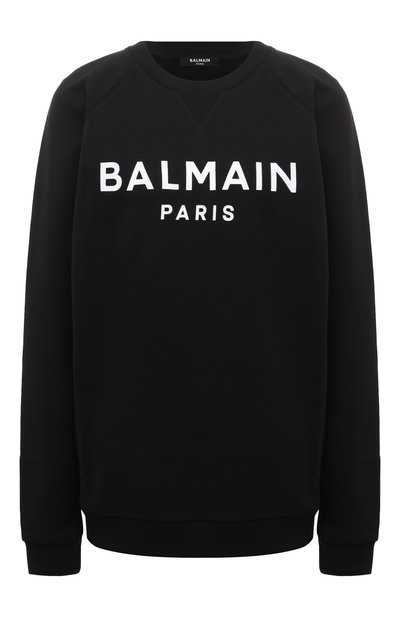 Женский хлопковый свитшот BALMAIN, арт. WF1JQ000/B044