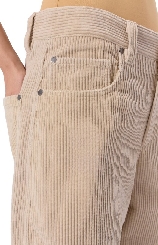 Вельветовые брюки Brunello Cucinelli MB144P9111 Бежевый  MB144P9111 Фото 5