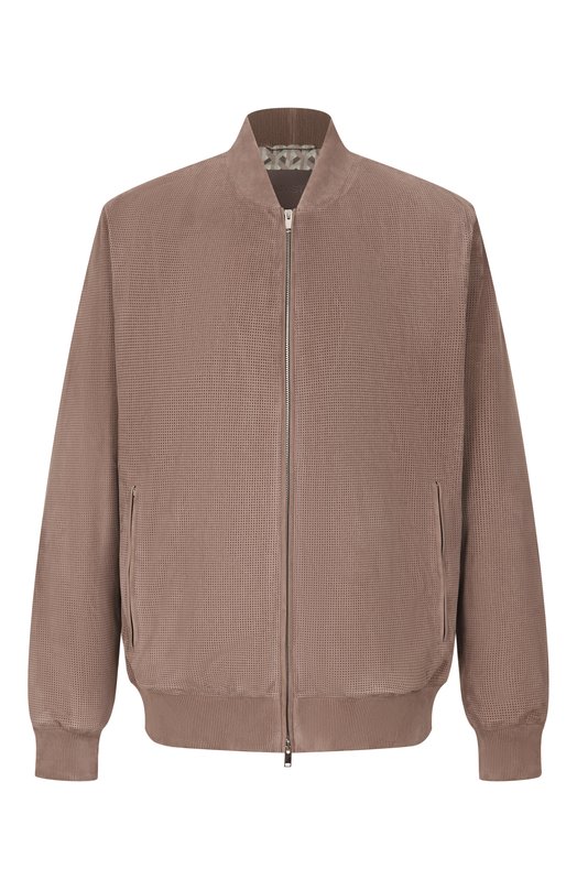 Замшевый бомбер MVST M26.2PM.L026/METIS SUEDE/PERF0RATED 6MM Бежевый M26.2PM.L026/METIS SUEDE/PERF0RATED 6MM