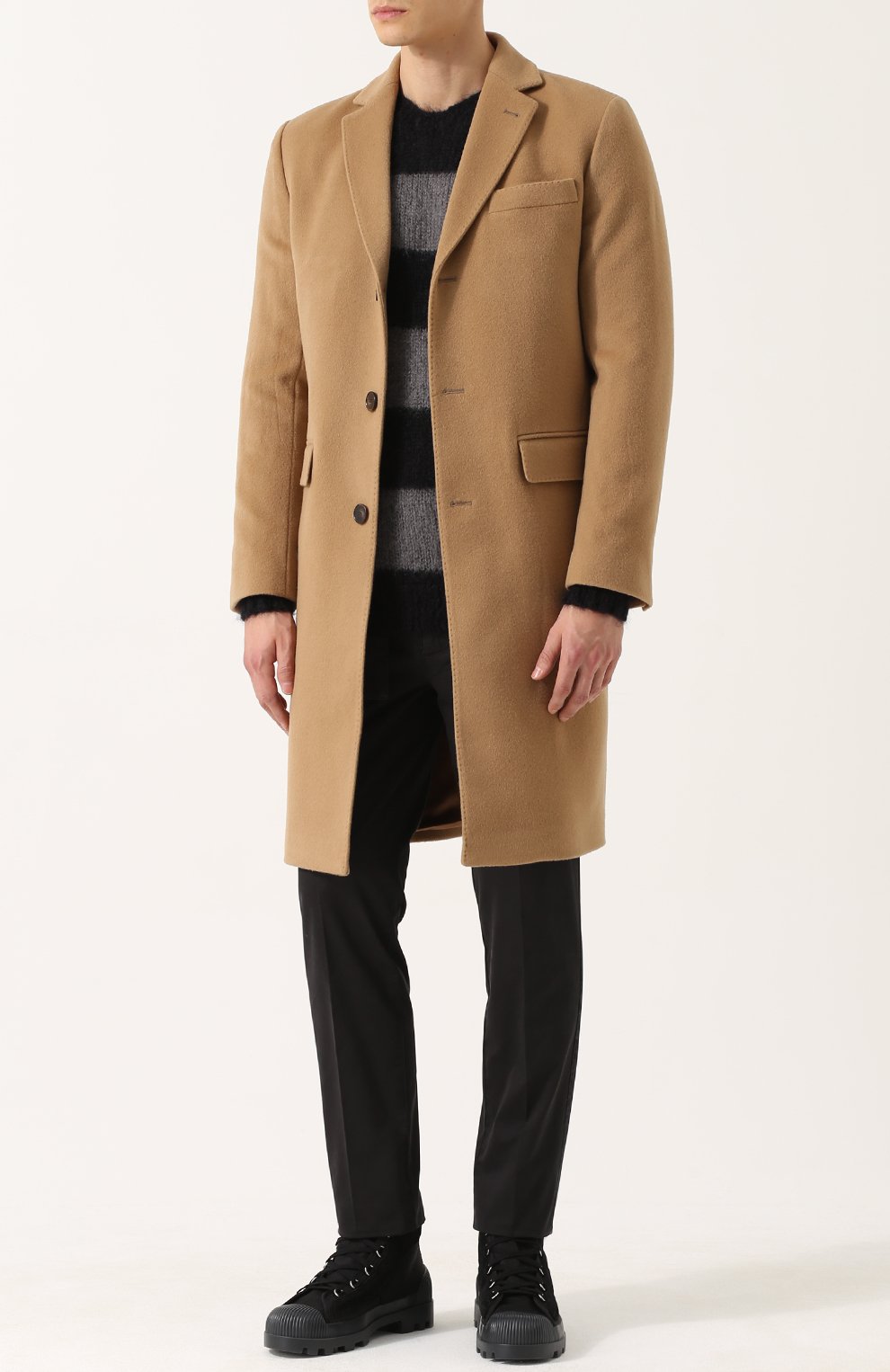 Шерстяной свитер в контрастную полоску OFFICINE GENERALE, арт. W17MKNT070, фото 2