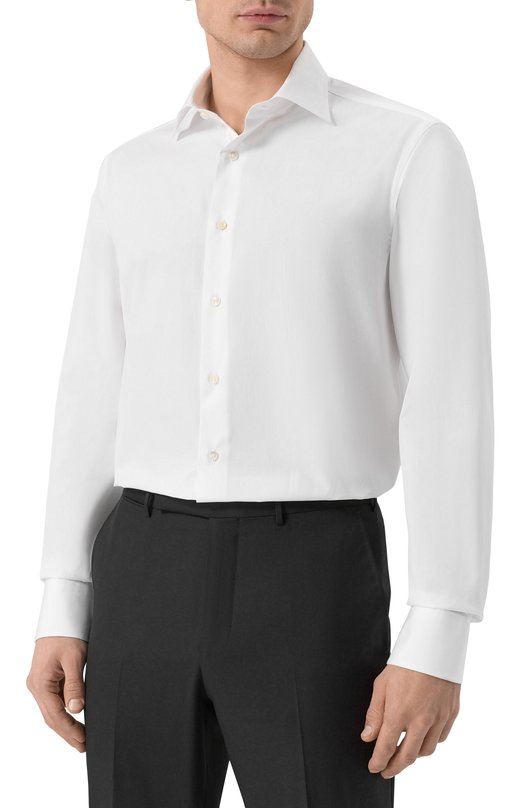 Хлопковая сорочка Canali CCL7018/C/GA60130 Белый  CCL7018/C/GA60130 Фото 3