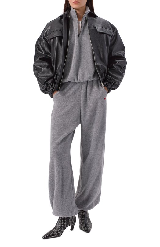 Бомбер из экокожи MSGM 3942MDH03X/257804 Чёрный  3942MDH03X/257804 Фото 2