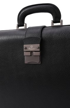 Мужской портфель PINEIDER FIRENZE 1774 черного цвета, арт. PAL129056 | Фото 3 (Размер: large; Материал: Натуральная кожа; Драгоценные камни: Проставлено; Материал сплава: Проставлено)