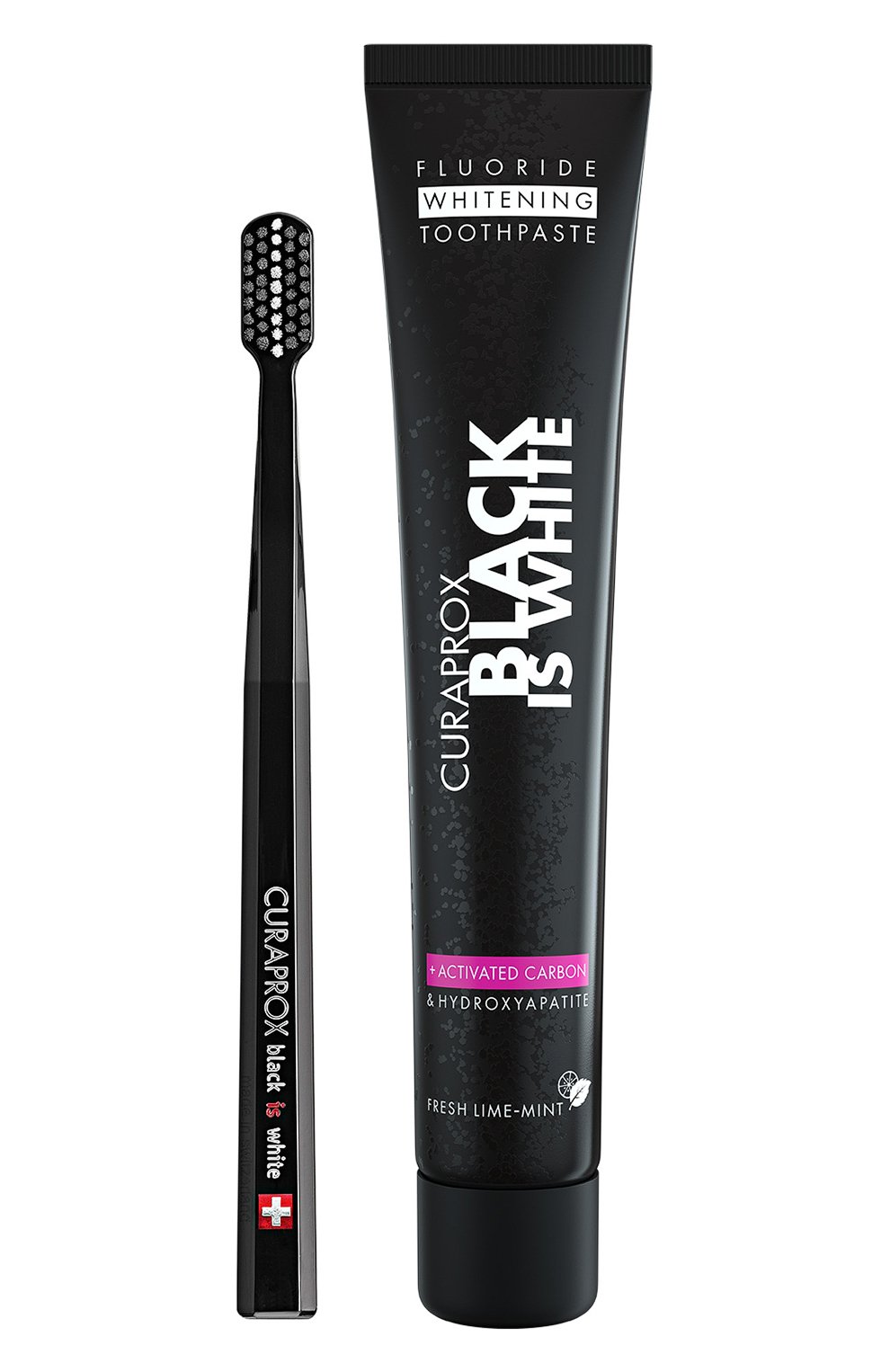 Набор black is white: зубная щетка + зубная паста (90ml) CURAPROX, арт. 7612412423686, фото 2