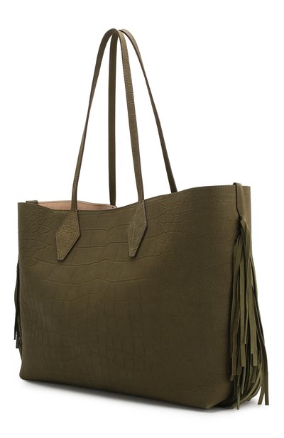 Сумка-шопер BALMAIN хаки цвета по цене 148000 руб., арт. TN1S448/LCSC, фото 3 Сумка-шопер BALMAIN, арт. TN1S448/LCSC, фото 3