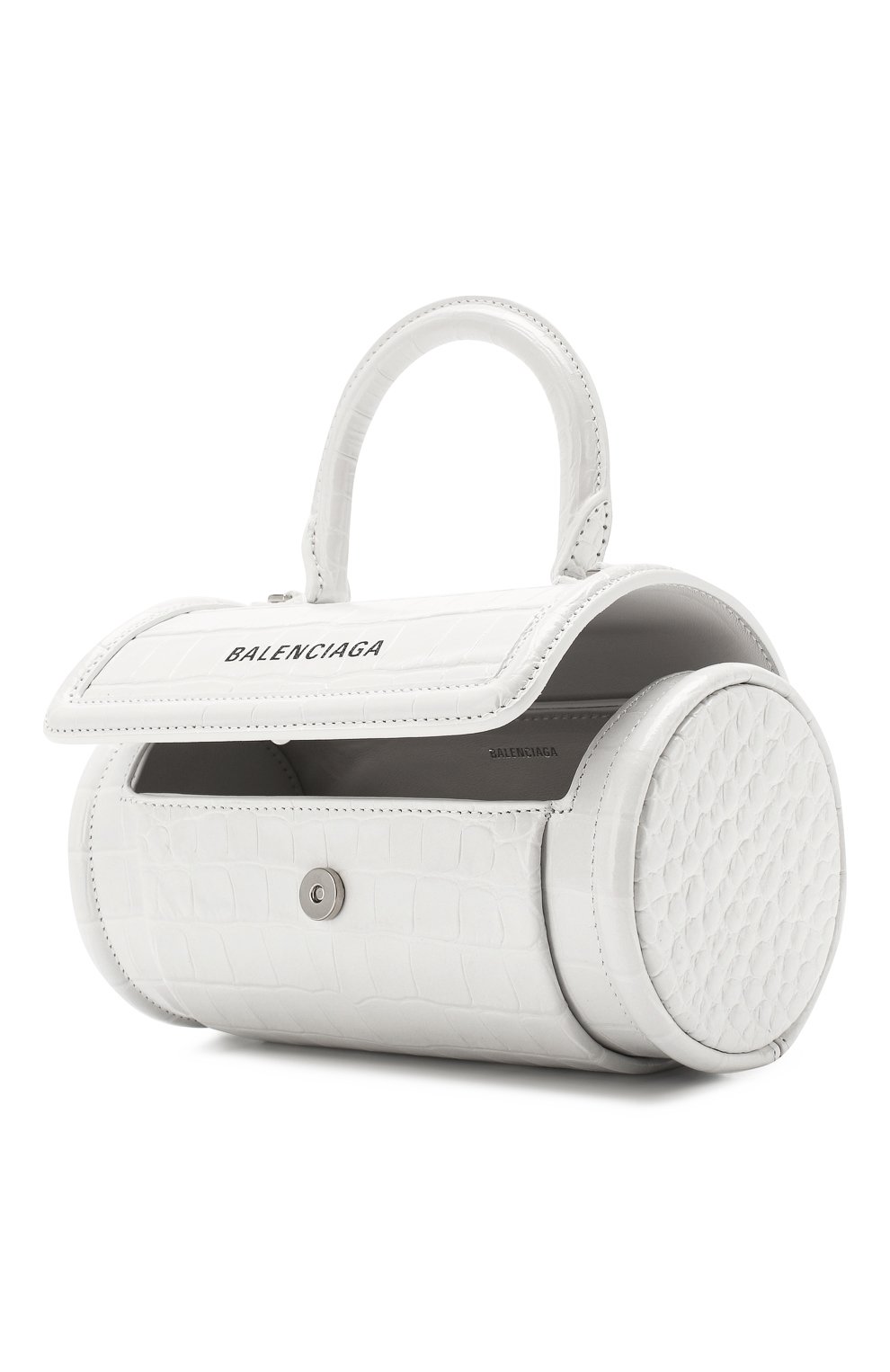 Сумка round s BALENCIAGA белого цвета по цене 78250 руб., арт. 597804/1LRH3, фото 4 Сумка round s BALENCIAGA, арт. 597804/1LRH3, фото 4