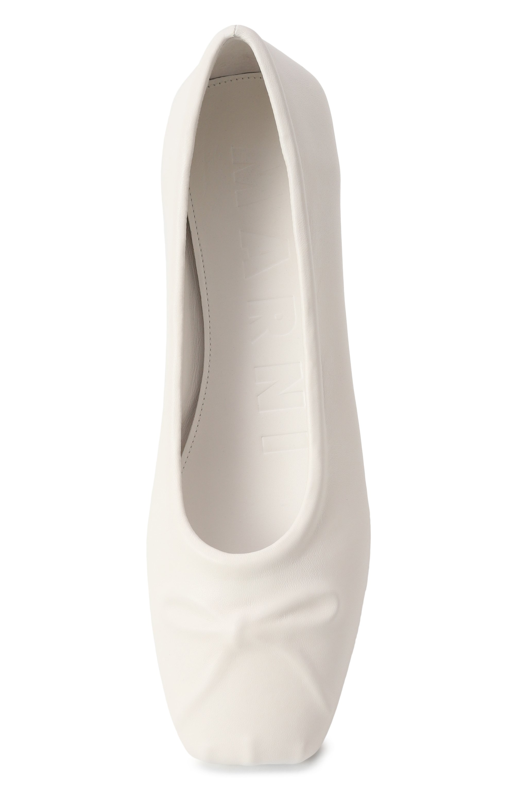 Кожаные балетки little bow MARNI, арт. BAMS004700/P3628, фото 6