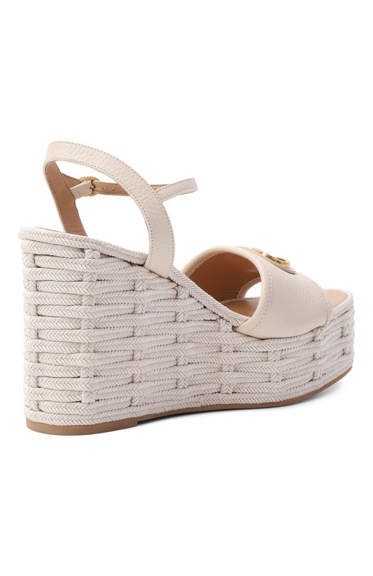 Кожаные босоножки Valentino 8W2S0LY9/DTW Кремовый  8W2S0LY9/DTW Фото 5