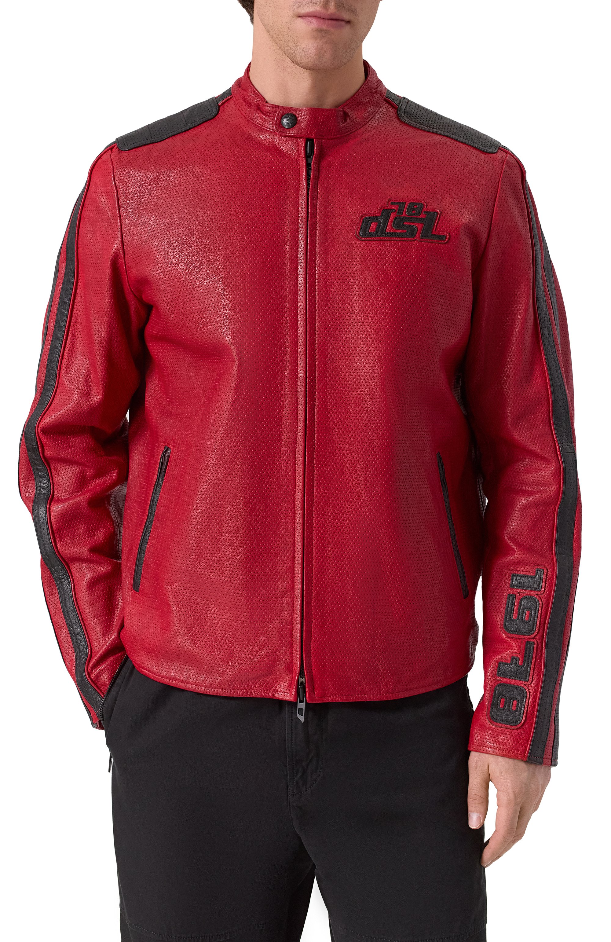 Кожаная куртка DIESEL, арт. A16681/0AKBA, фото 3