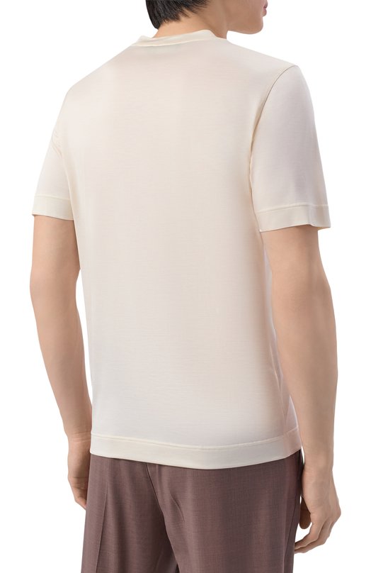 Шелковая футболка Gran Sasso 60121/78304 Кремовый  60121/78304 Фото 4