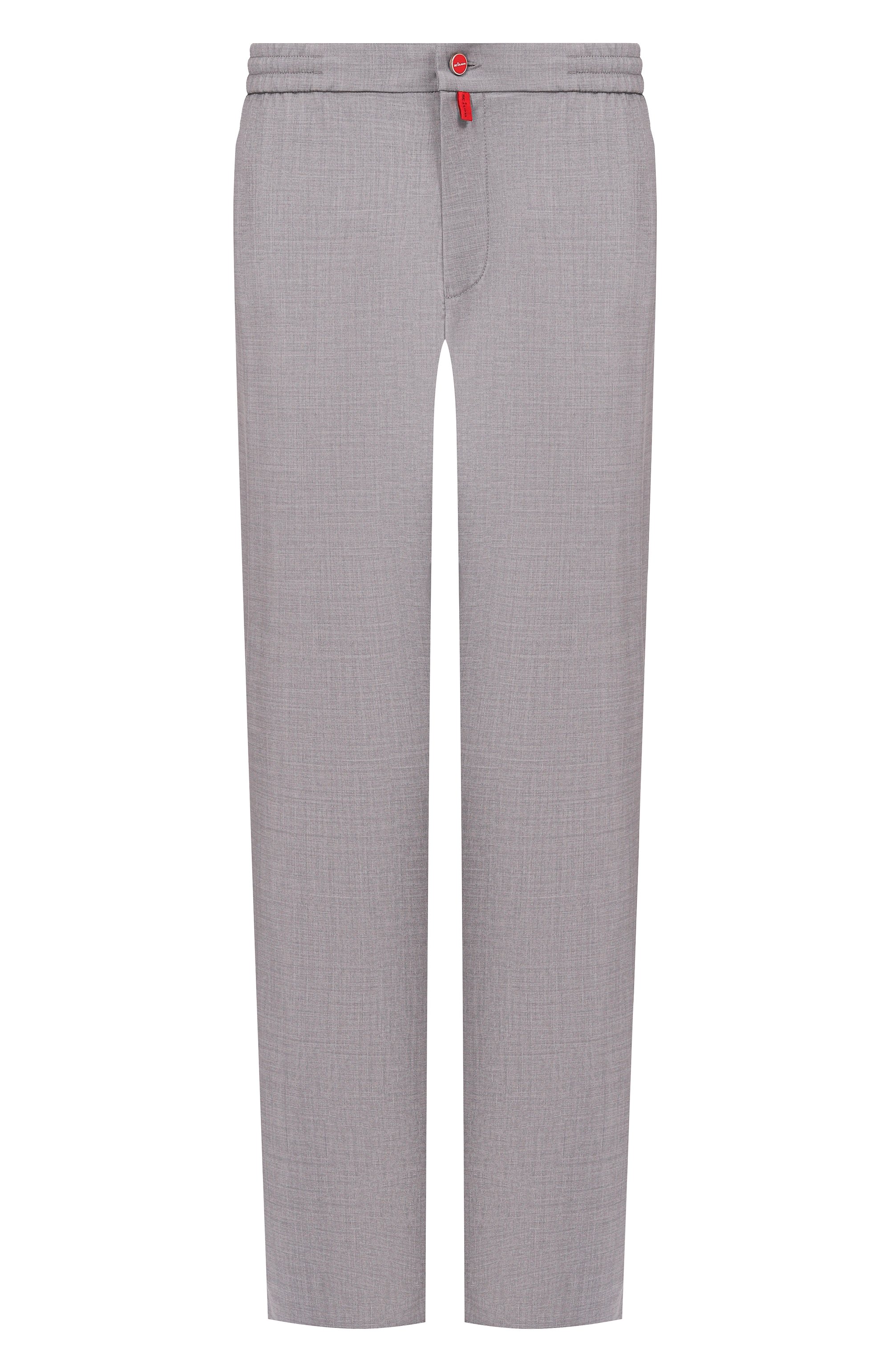 Шерстяные брюки KITON светло-серого цвета по цене 214500 руб., арт. UPLACRK0633H, фото 1 Шерстяные брюки KITON, арт. UPLACRK0633H, фото 1
