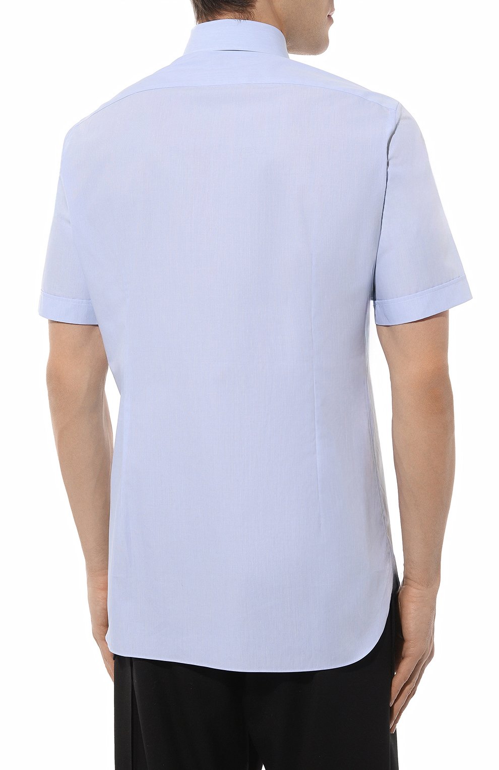 Хлопковая рубашка GIAMPAOLO голубого цвета по цене 33300 руб., арт. 608/TS15302, фото 4 Хлопковая рубашка GIAMPAOLO, арт. 608/TS15302, фото 4