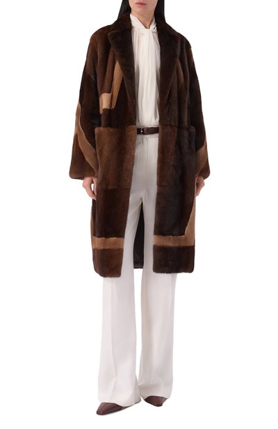 Шуба из норки KITON коричневого цвета по цене 3145000 руб., арт. D60683AK0538F29, фото 2 Шуба из норки KITON, арт. D60683AK0538F29, фото 2