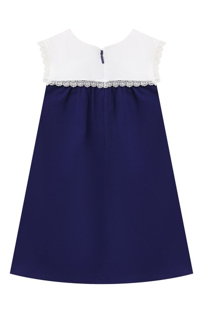 Хлопковое платье GUCCI синего цвета по цене 33650 руб., арт. 642713/XJDAL, фото 2 Хлопковое платье GUCCI, арт. 642713/XJDAL, фото 2