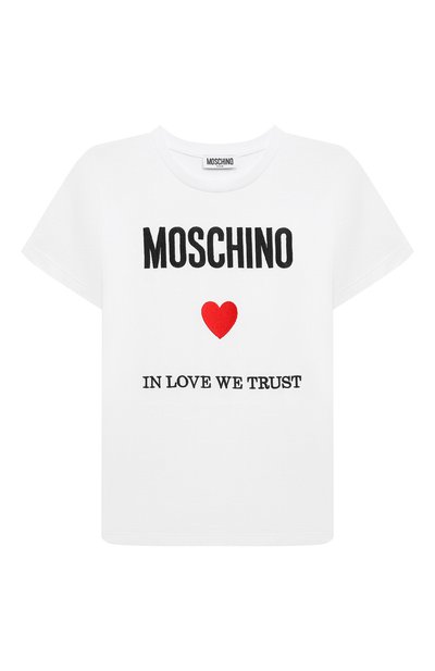 Хлопковая футболка MOSCHINO, арт. H0M04K/LAA22/10-14