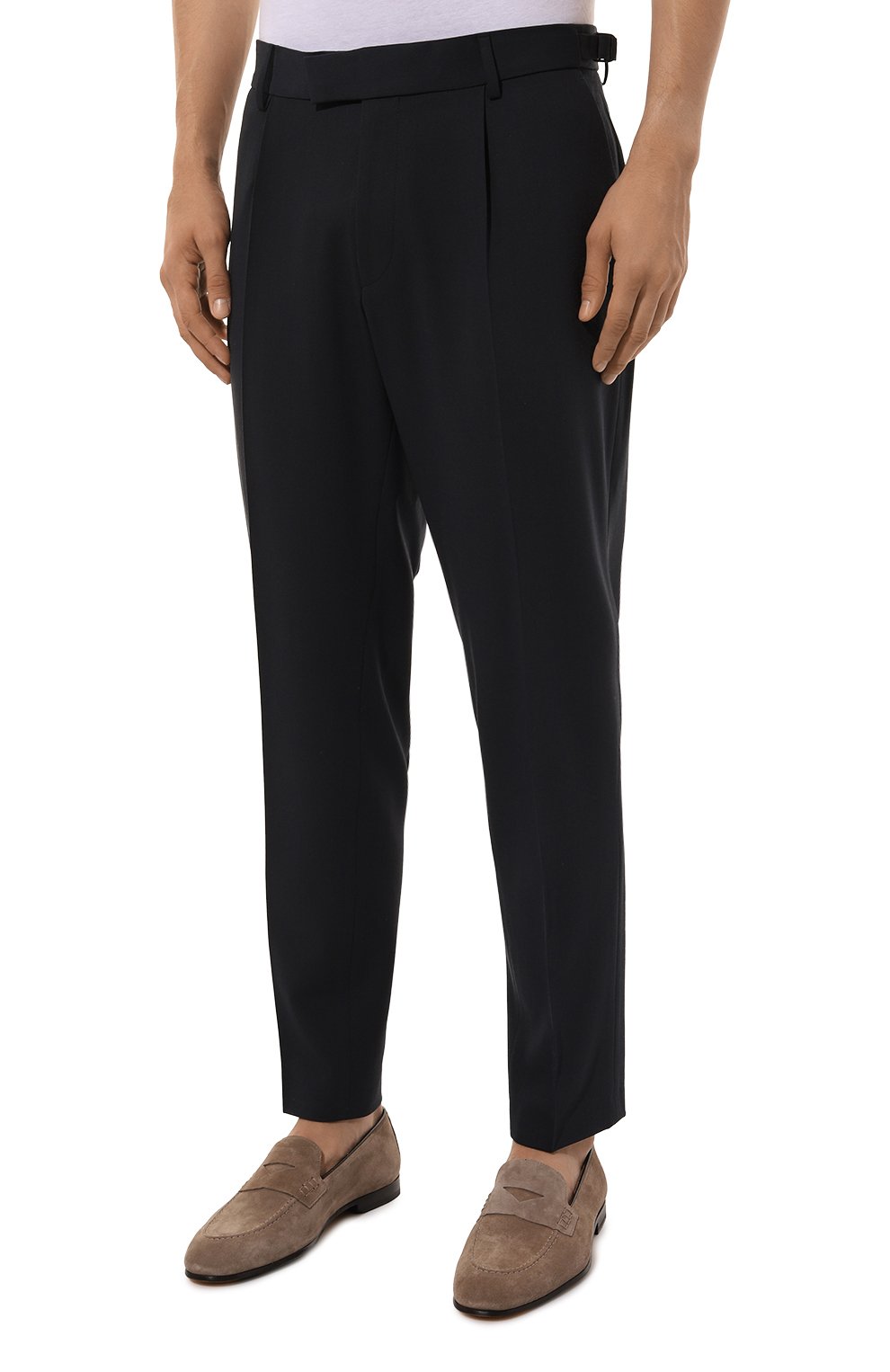 Брюки BOSS темно-синего цвета по цене 21300 руб., арт. 50521052, фото 3 Брюки BOSS, арт. 50521052, фото 3