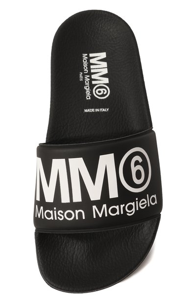 Шлепанцы MM6 черного цвета по цене 7995 руб., арт. 73421/28-35, фото 4 Шлепанцы MM6, арт. 73421/28-35, фото 4