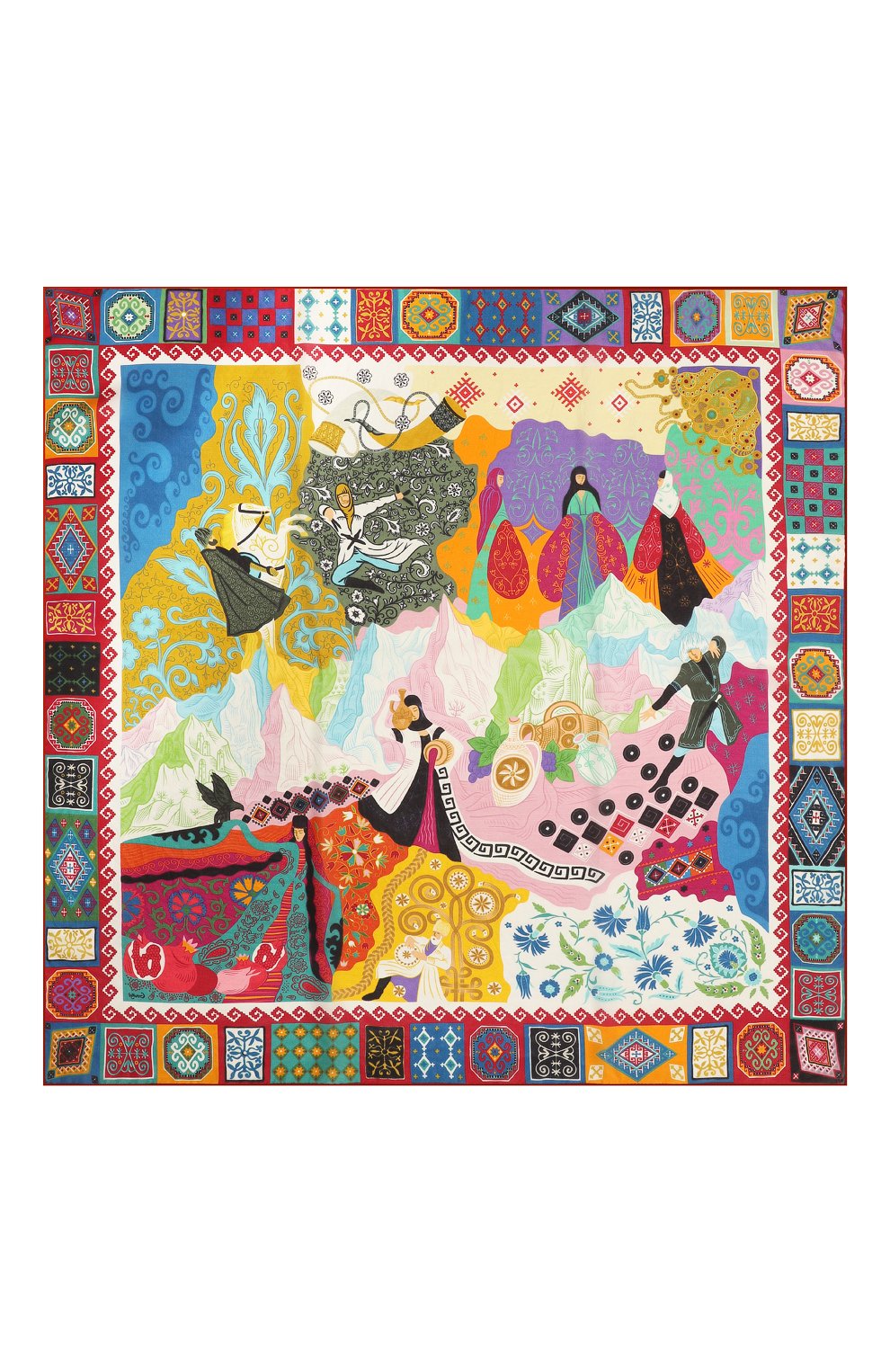 Шелковый платок кавказ GOURJI, арт. 91135437/514121172, фото 4