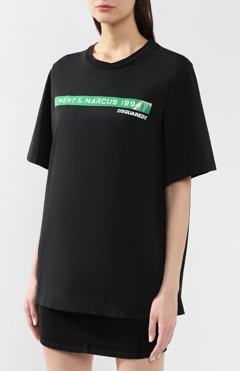 Футболка mert & marcus 1994 DSQUARED2 черного цвета по цене 38100 руб., арт. S73GC0229/S20694, фото 3 Футболка mert & marcus 1994 DSQUARED2, арт. S73GC0229/S20694, фото 3