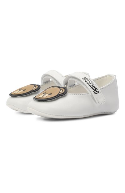 Кожаные пинетки MOSCHINO, арт. 82885/VAR3