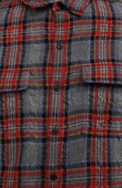 Рубашка из шерсти и хлопка SAINT LAURENT, арт. 660456/Y22HA, фото 5