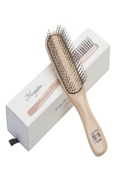 Женская расческа scalp brush 372 зубца, оттенок светлый орех MAJESTIC, арт. 4673748653140