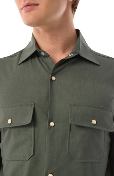 Рубашка из шерсти и шелка MARCO PESCAROLO, арт. NEXT/5122, фото 5