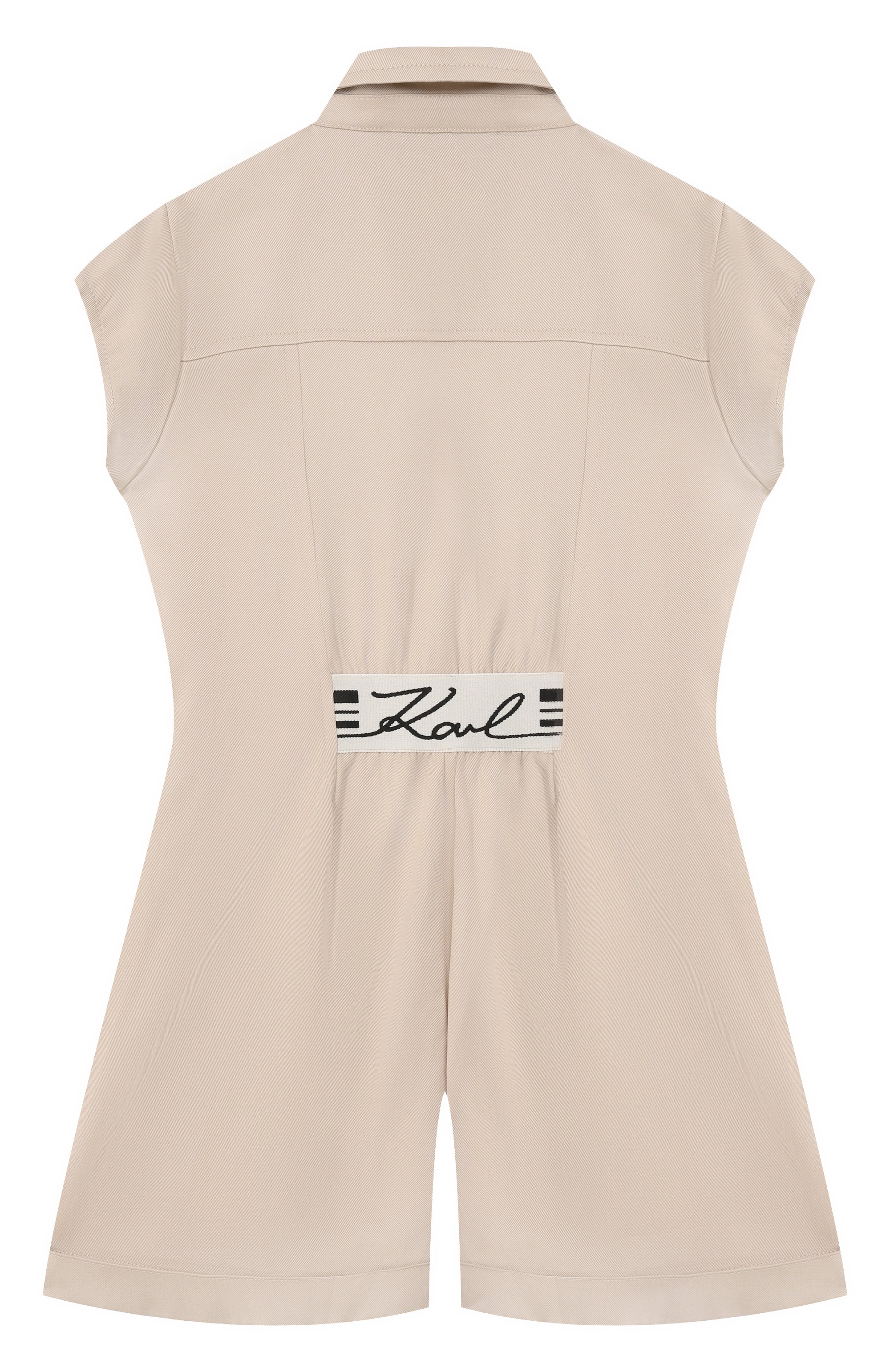Комбинезон из лиоцелла и хлопка KARL LAGERFELD KIDS бежевого цвета по цене 21150 руб., арт. Z31116, фото 2 Комбинезон из лиоцелла и хлопка KARL LAGERFELD KIDS, арт. Z31116, фото 2