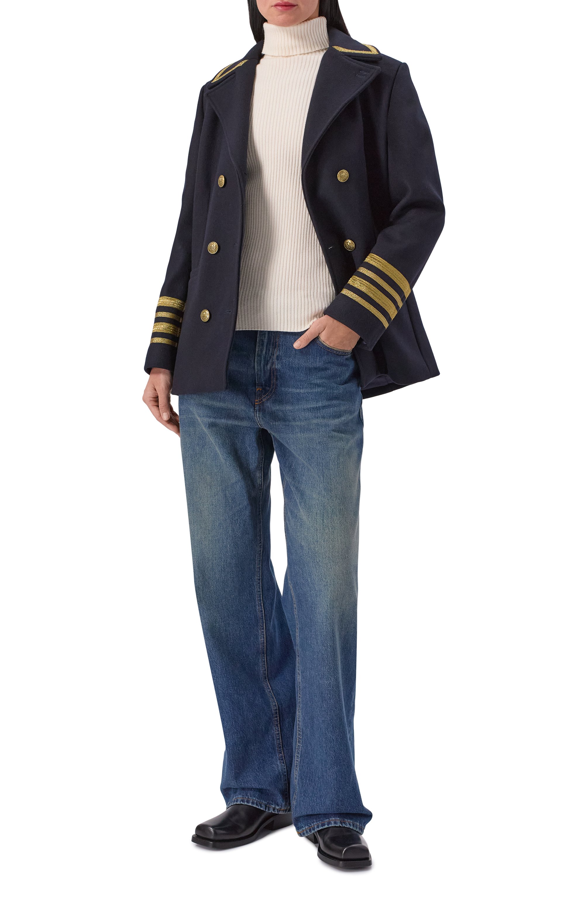 Шерстяное полупальто THE KOOPLES, арт. FMAN31012K, фото 2