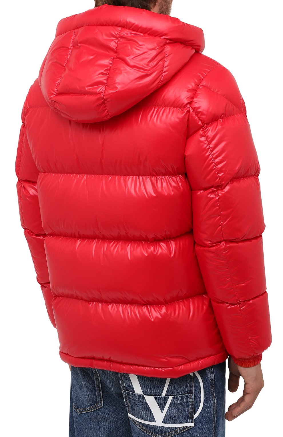 Пуховик ecrins MONCLER красного цвета по цене 128500 руб., арт. G2-091-1A001-68-68950, фото 4 Пуховик ecrins MONCLER, арт. G2-091-1A001-68-68950, фото 4