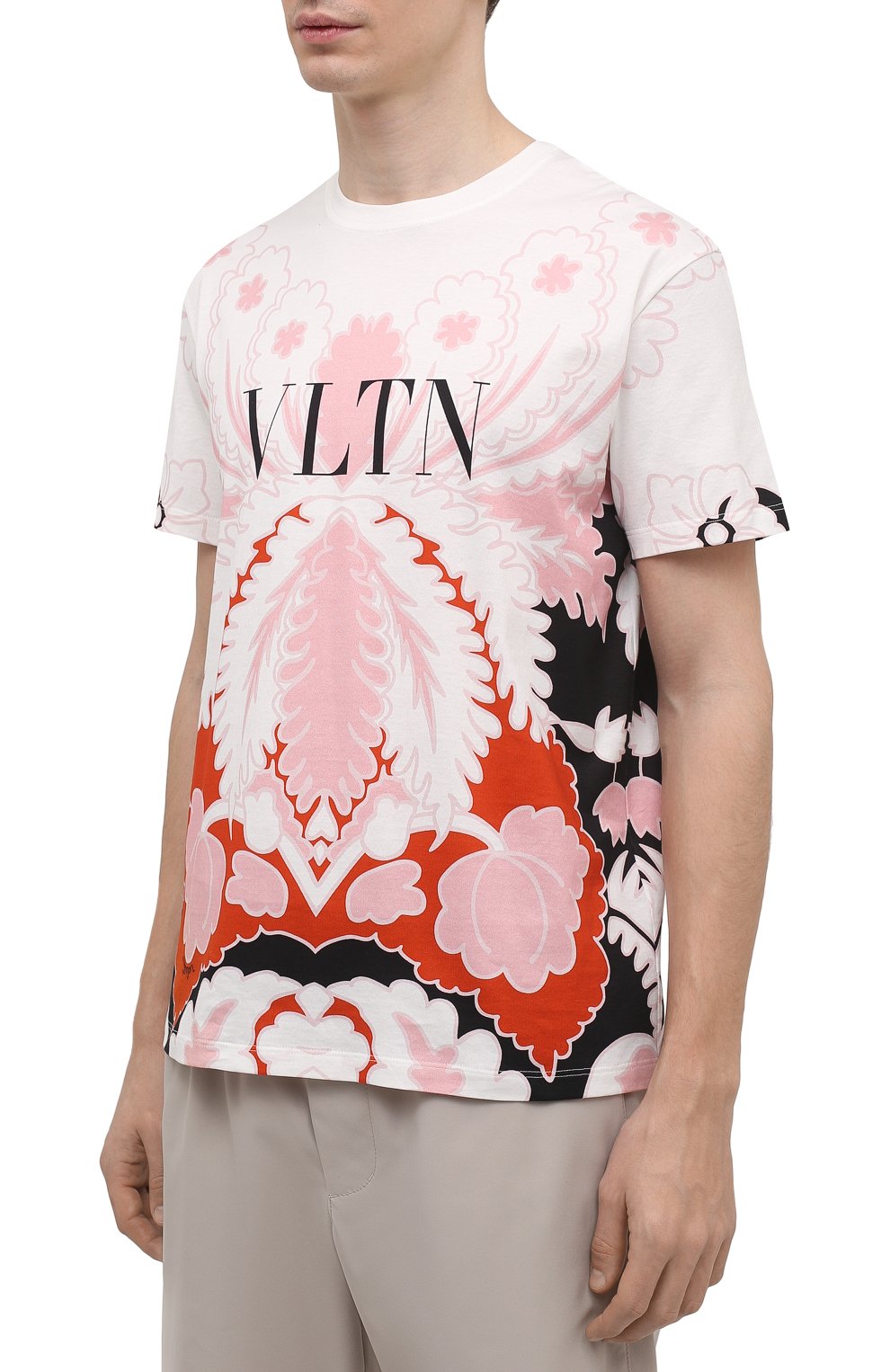 Хлопковая футболка VALENTINO, арт. VV3MG09P7B6, фото 3