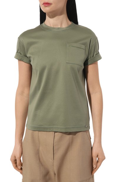 Хлопковая футболка KITON, арт. D55426H08051, фото 3