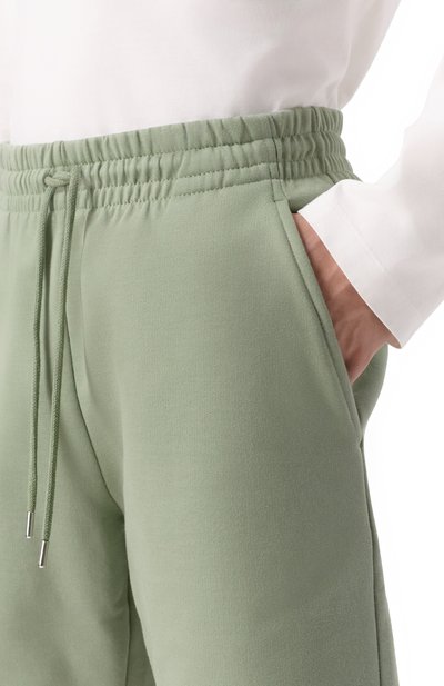 Хлопковые шорты DRIES VAN NOTEN светло-зеленого цвета по цене 35900 руб., арт. 021158/3611, фото 5 Хлопковые шорты DRIES VAN NOTEN, арт. 021158/3611, фото 5