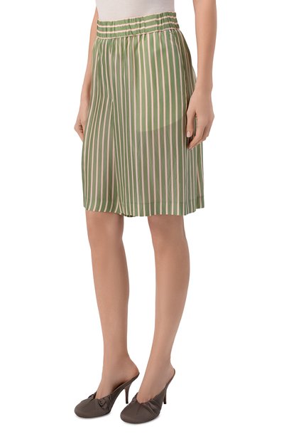 Шорты DRIES VAN NOTEN зеленого цвета по цене 57550 руб., арт. 010912/3274, фото 3 Шорты DRIES VAN NOTEN, арт. 010912/3274, фото 3