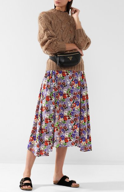 Поясная сумка из кожи PRADA черного цвета по цене 85000 руб., арт. 1BL008-2BBE-F0002-4OO, фото 2 Поясная сумка из кожи PRADA, арт. 1BL008-2BBE-F0002-4OO, фото 2