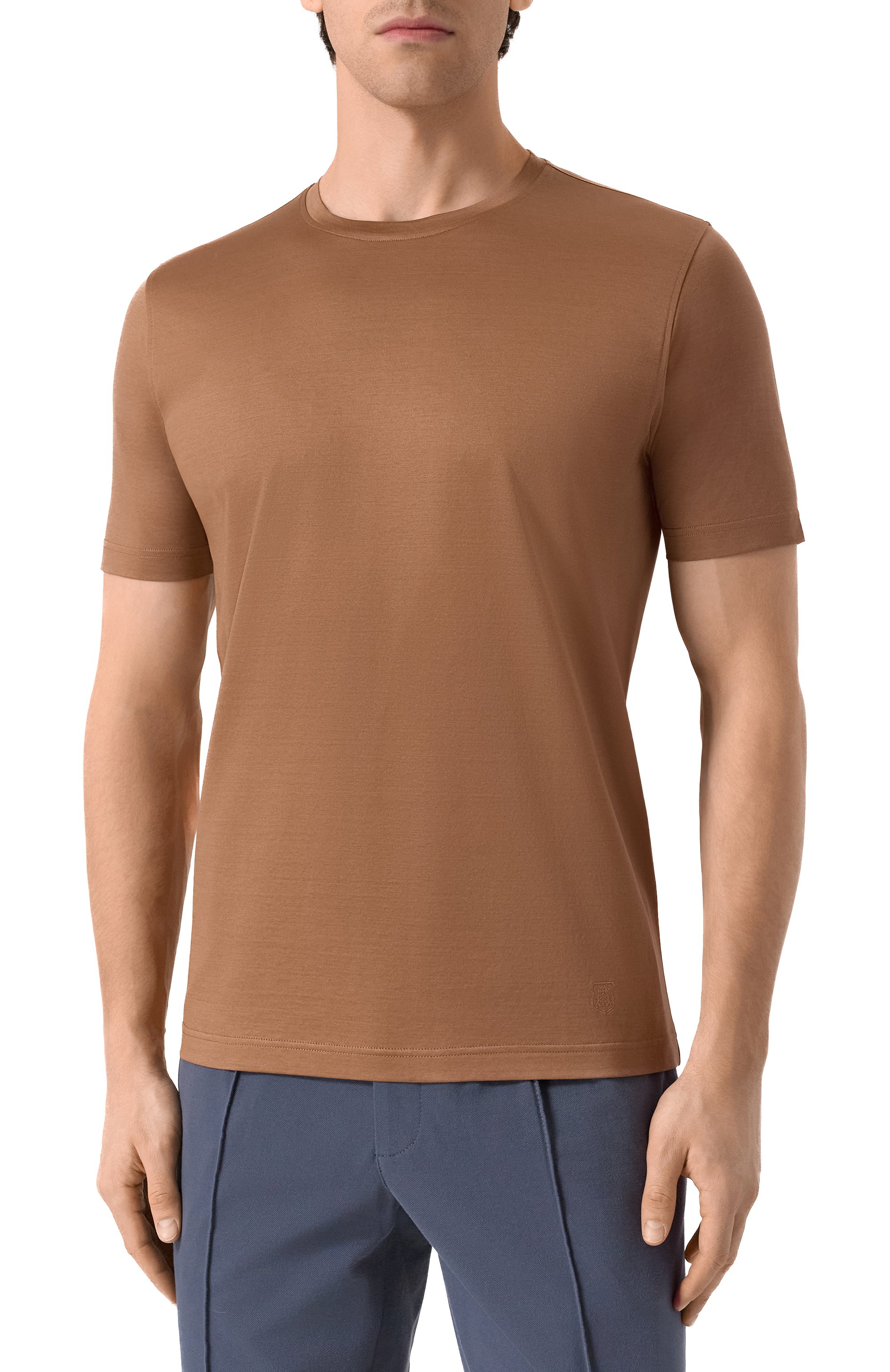 Хлопковая футболка CORNELIANI, арт. 25G500-2525000, фото 3