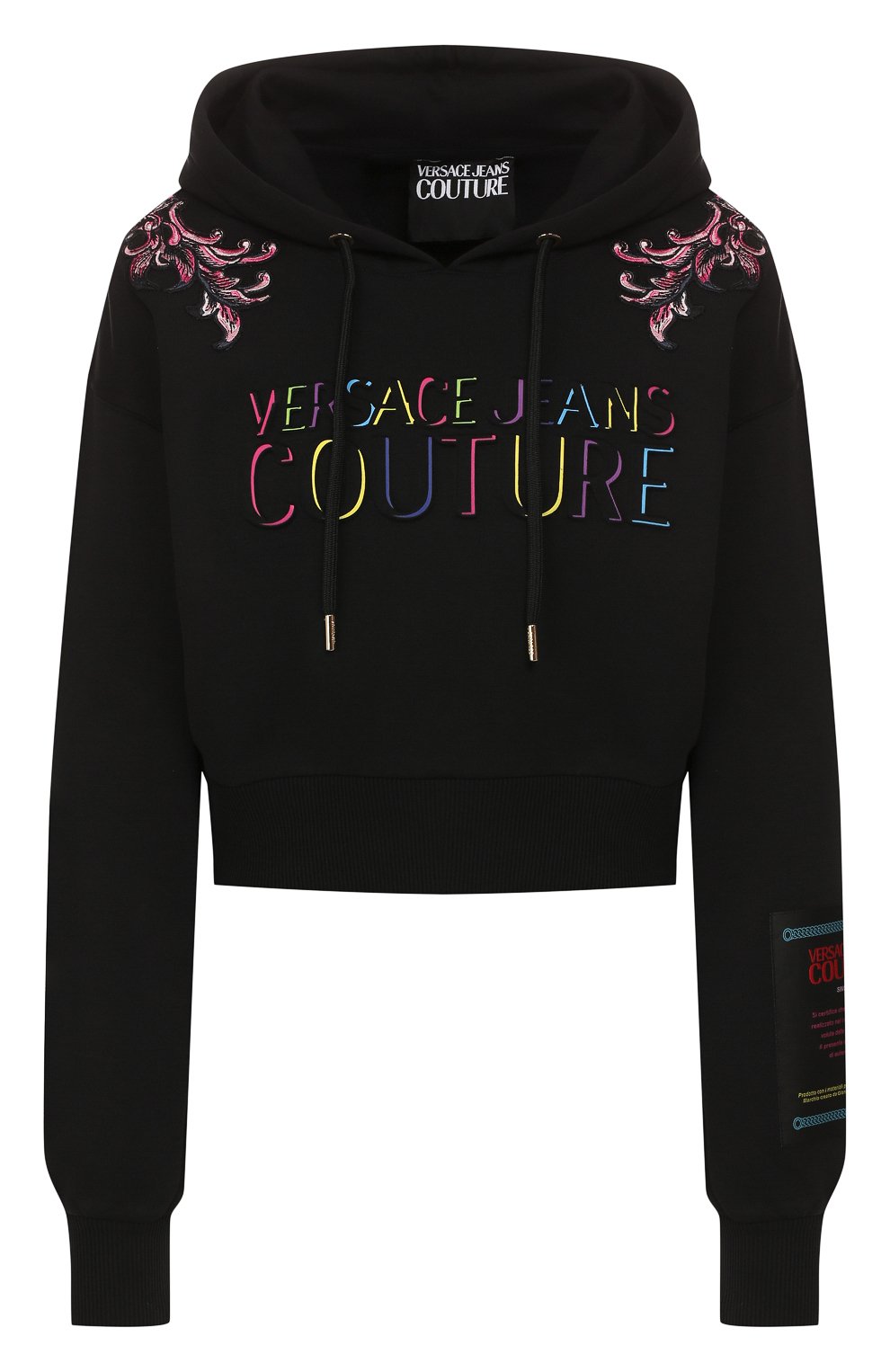 Хлопковое худи VERSACE JEANS COUTURE, арт. B6HUB791-UDM300 9A PATCHES/30296, фото 1