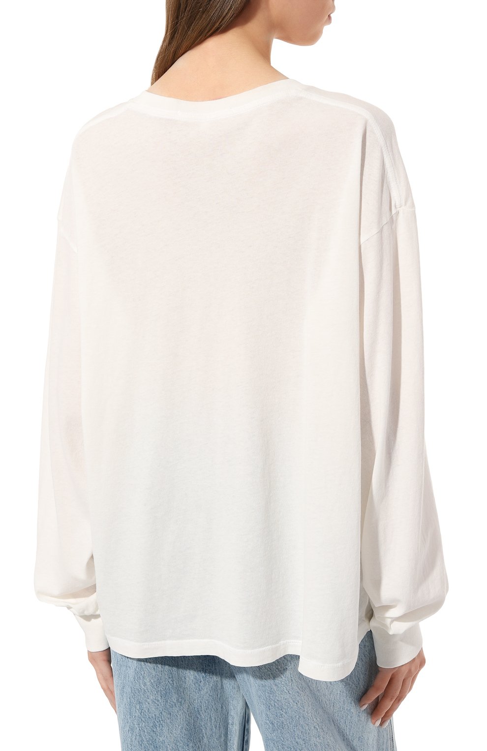 Хлопковый лонгслив SLVRLAKE, арт. TLSK100PNATW/L0NG SLEEVE SKATE TEE, фото 4