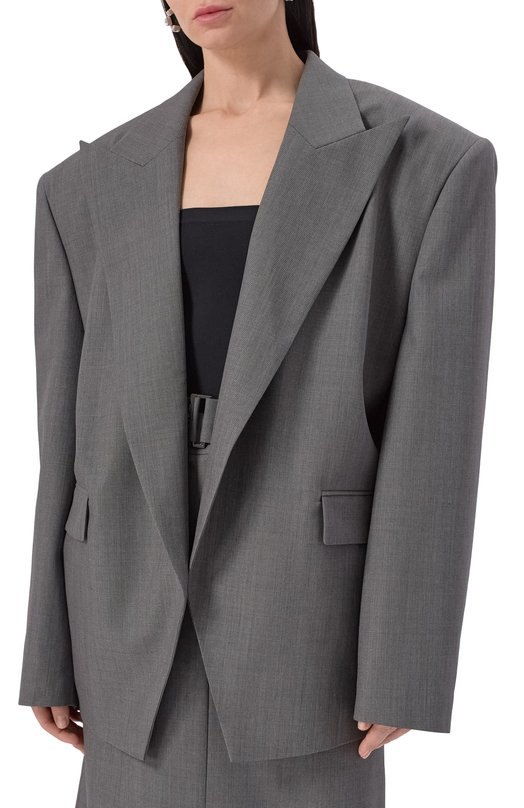 Жакет из шерсти и шелка Magda Butrym 159425 Серый  159425 Фото 3