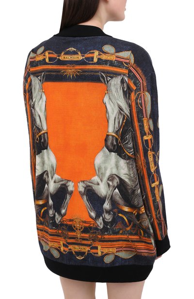 Шерстяной кардиган BALMAIN разноцветного цвета по цене 226500 руб., арт. UF03496/K184, фото 4 Шерстяной кардиган BALMAIN, арт. UF03496/K184, фото 4
