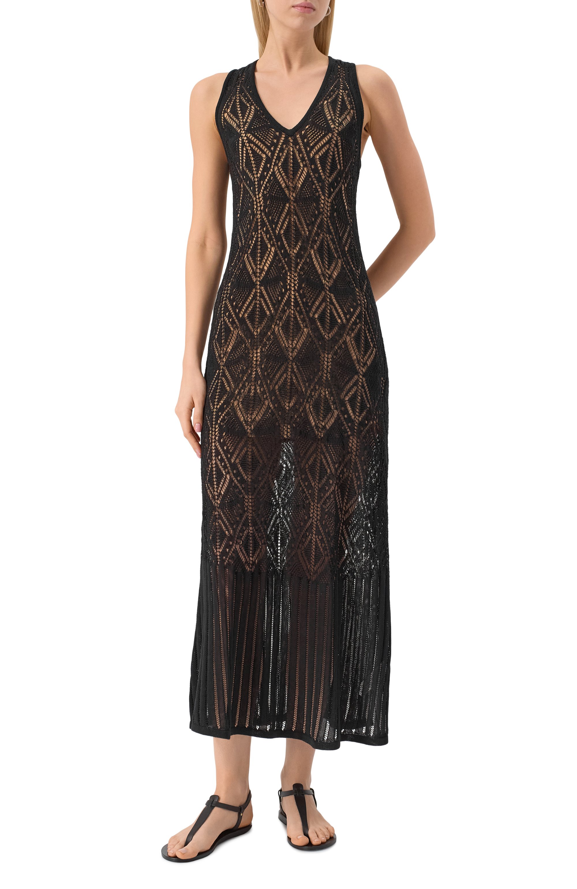 Платье LIU JO черного цвета по цене 31590 руб., арт. WA5223MS007, фото 3 Платье LIU JO, арт. WA5223MS007, фото 3