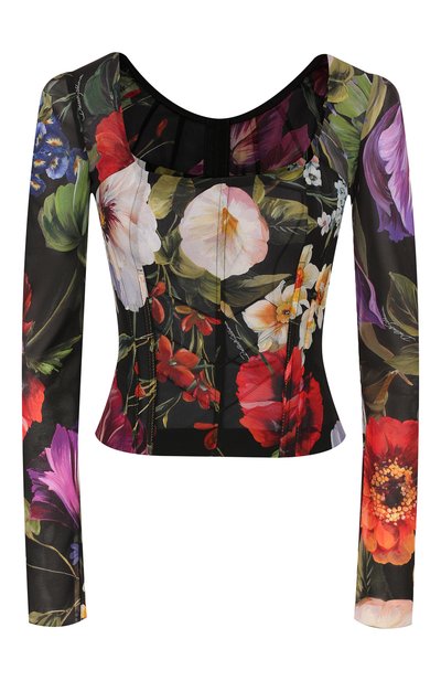 Женский шелковый топ DOLCE & GABBANA, арт. F7307T/FSAYL