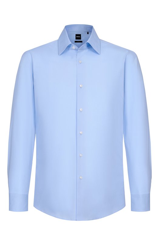 Хлопковая сорочка BOSS 50555668 Голубой 50555668