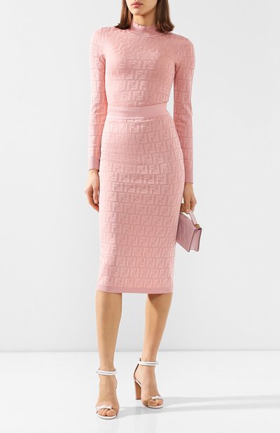 Пуловер из смеси хлопка и вискозы FENDI, арт. FZY935 AAVG, фото 2