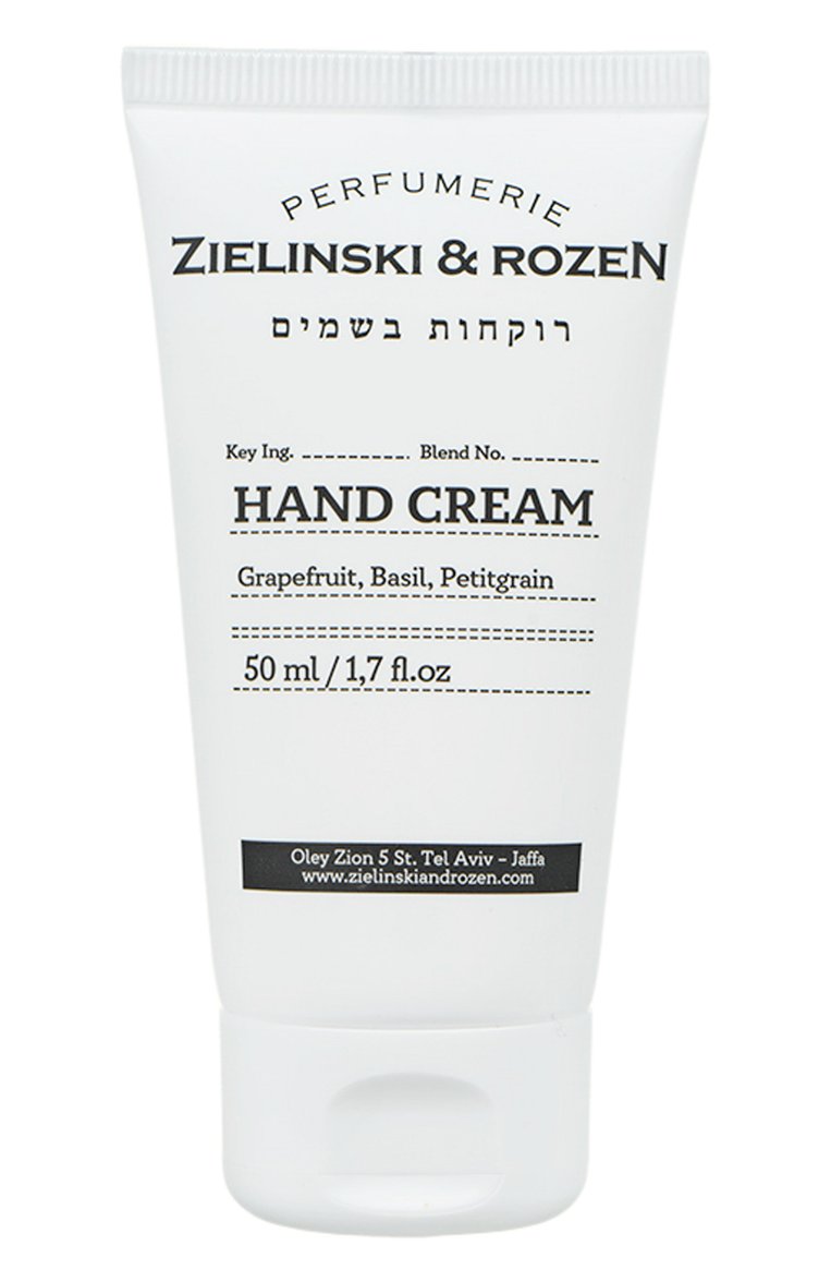 Крем для рук "грейпфрут, базилик, петитгрейн" (50ml) ZIELINSKI&ROZEN бесцветного цвета, арт. 7290116444796 | Фото 1 (Нос: Не проставлено; Региональные ограничения белый список (Axapta Mercury): Не проставлено; Назначение: Для рук; Косметика кросс-кт: Уход У; Тип продукта: Кремы)